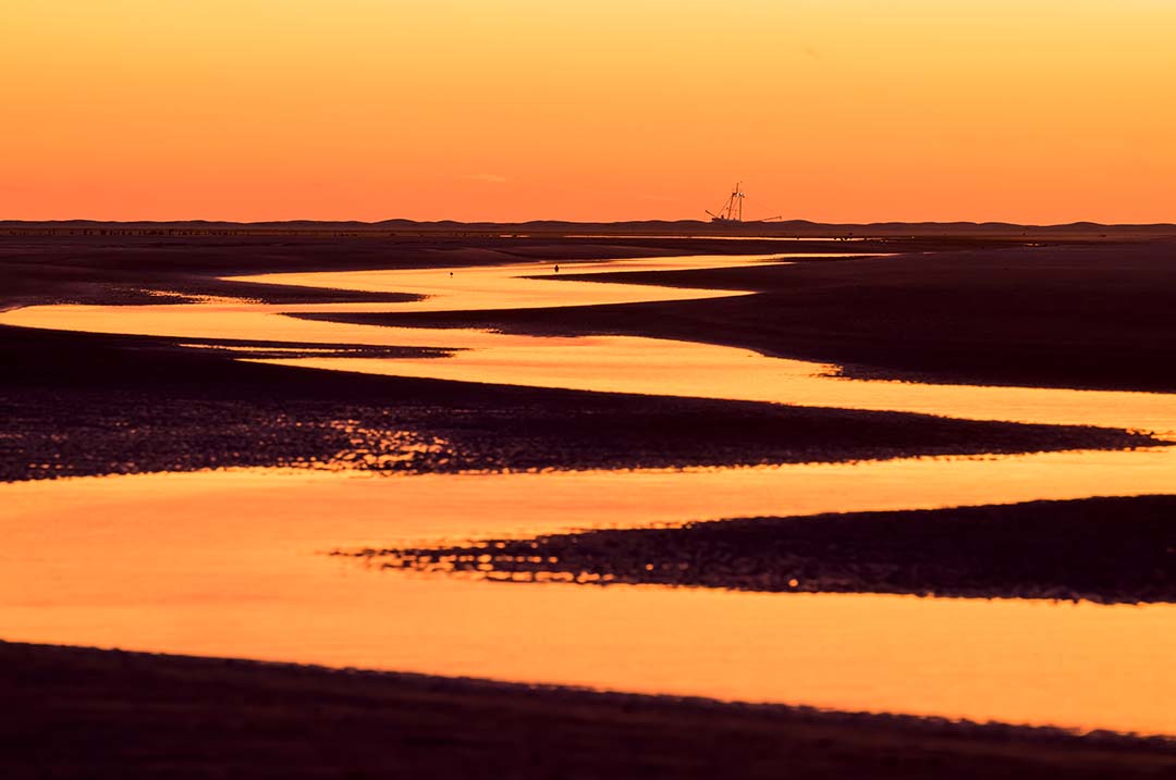 Ameland workshop weekend Strand bij zonsondergang