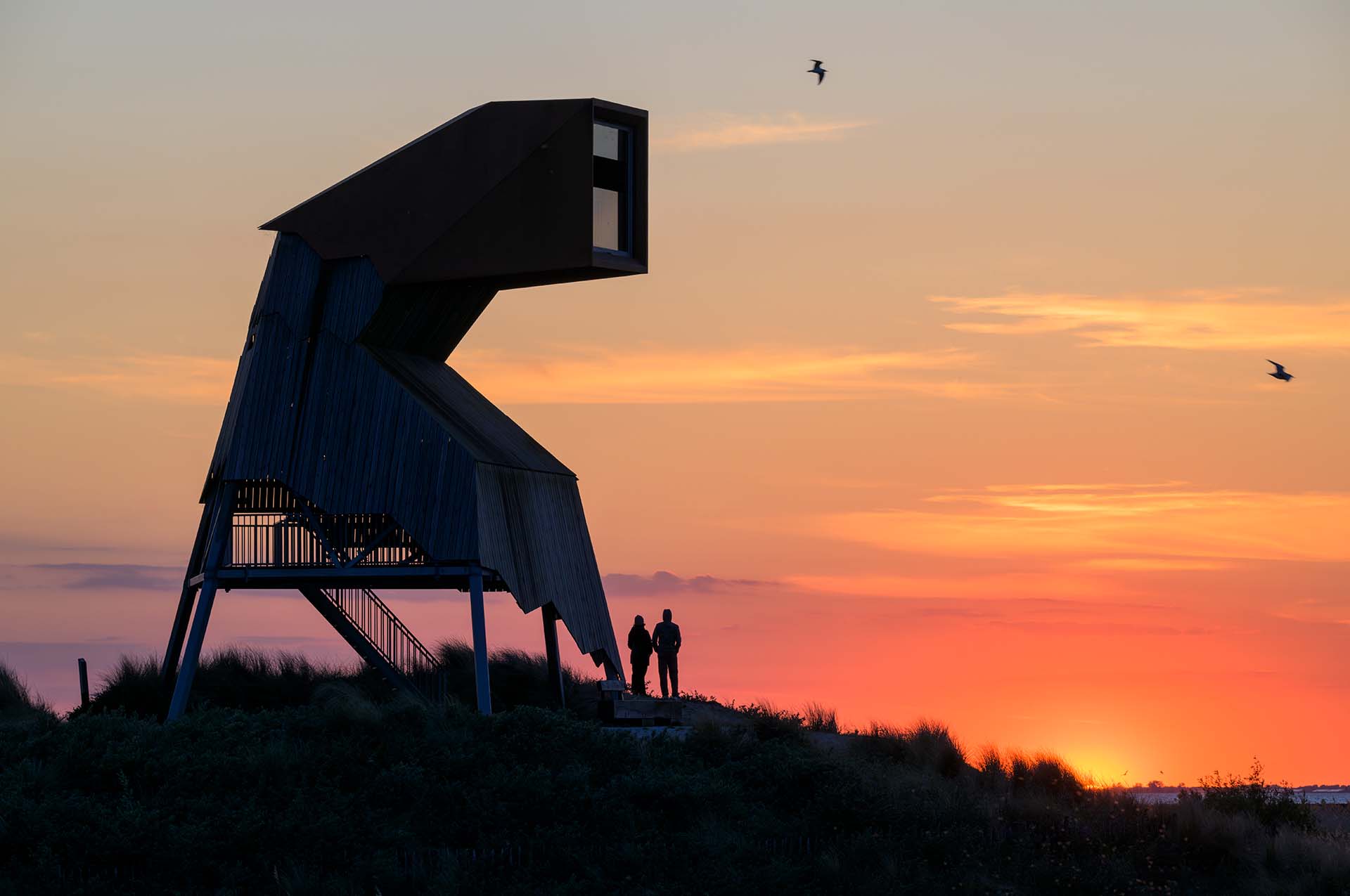 Marker Wadden workshop fotografie Uitkijktoren Steltloper Marker Wadden