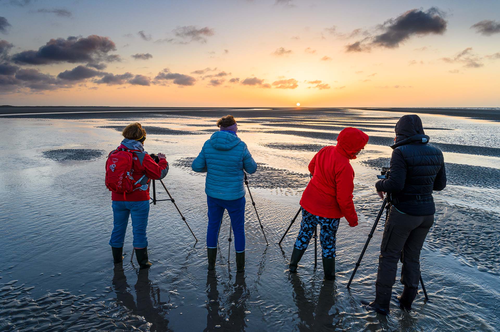 Workshop deelnemers Ameland op strand